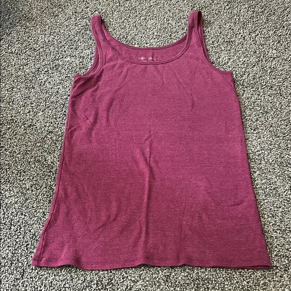 Merona Pink Sleeveless Fitted Tank Top